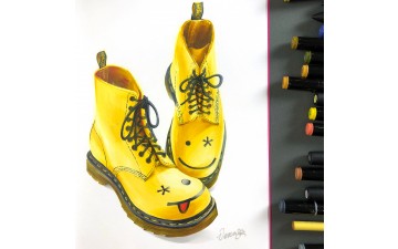 желтые ботинки