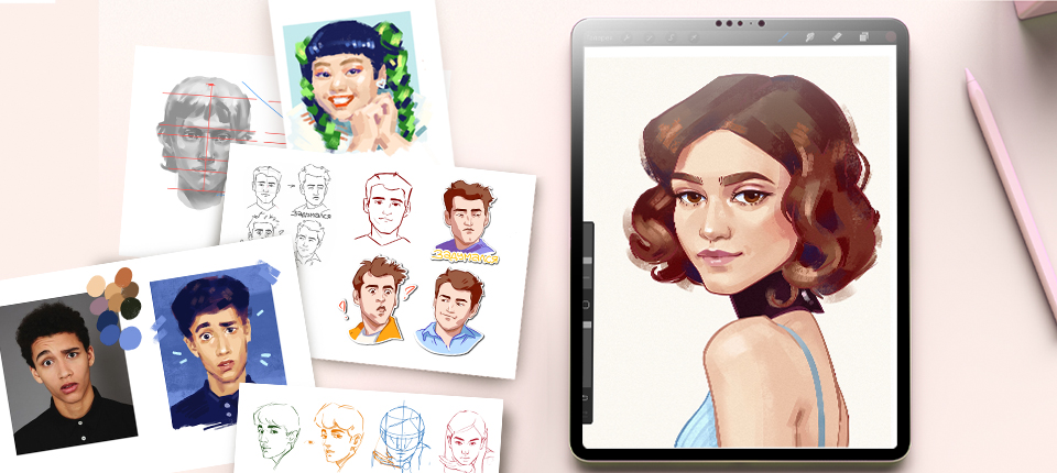  Стилизованный портрет. Digital