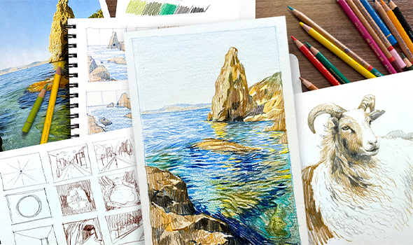 Композиция | цветные карандаши