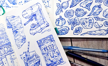 ГРАФИКА. СИНЯЯ РУЧКА