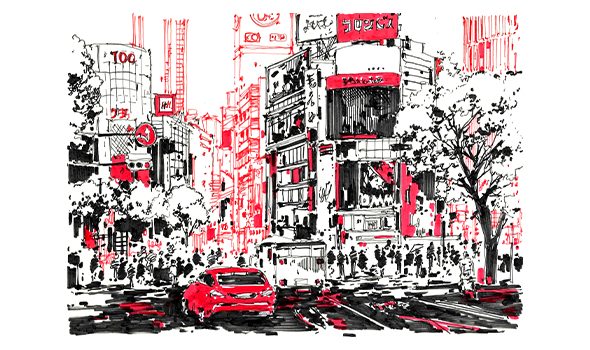 Прогулка по Японии. Графика