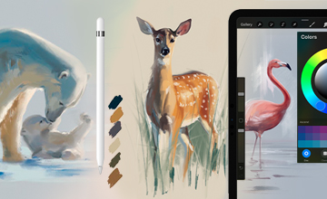 Procreate, цифровая иллюстрация. Анималистика