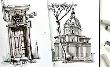 Bella Grafica! Архитектурный скетчинг