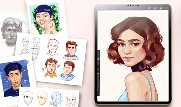 Стилизованный портрет. Digital