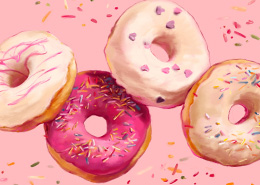 Food скетчинг Procreate