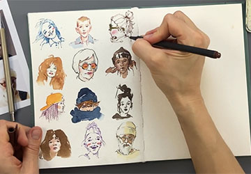 12 портретов на листе. Часть 2