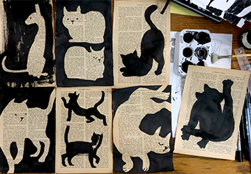 Котики на страничках