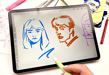 Привыкаем к программе и рисованию на IPAD