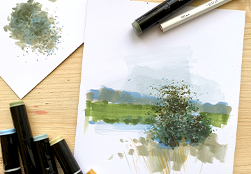 Зелень и способы ее изображения