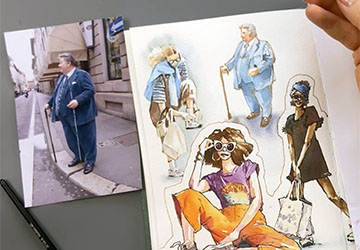 Мужчина с тростью