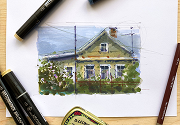 Неидеальные референсы из жизни. Эксперимент с деревянной дачей