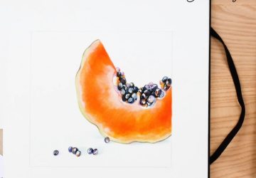 ПАПАЙЯ. Цвет. Контрастные косточки