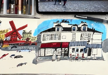 Монмартр. Часть 2 (прорисовка)