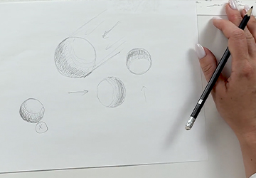 Освещение шара