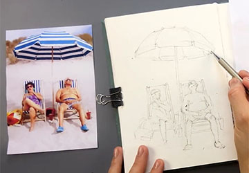 Пара в шезлонгах. Часть 1