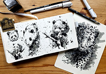 Панда. Детализация и фактуры