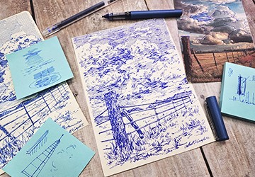 Пейзаж с кучевыми облаками. Часть 3