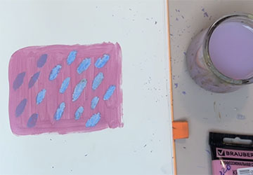 Масляная пастель и акрил