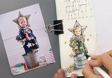 Новогодний скетч: девочка-"ёлка"