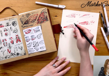 Крылышки: варианты штриха и фактуры