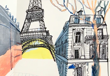 Эйфелева башня. Часть 3 (рисуем башню)