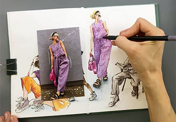 Девушка в сиреневом