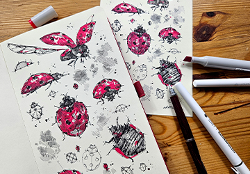 Божья коровка. Цвет и финальная стилизация