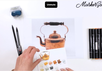 Медный чайник. Анализ референса и разбор палитры