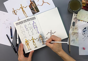 Деревянные человечки: цвет