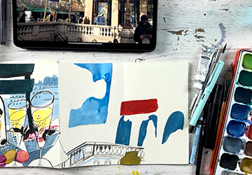 Метрополитен. Часть 1 (композиция и основные пятна цвета)