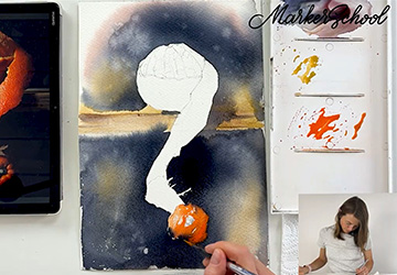 Мандарин. Эффектный фон