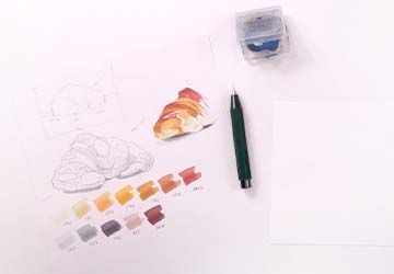 Круассан. Анализ референса и разбор палитры 