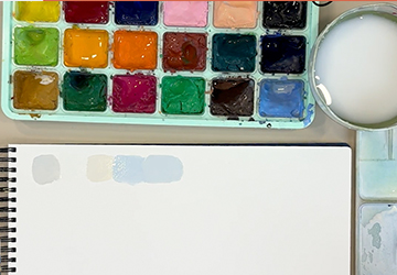 Упражнение: "50 оттенков белого"