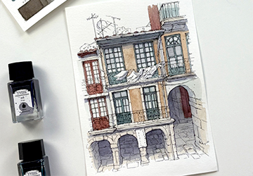 Балкон в Порту. Цвет