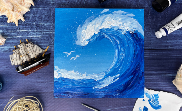 РИСУЕМ ВОЛНУ ПАЛЬЦАМИ!