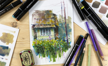 Дача с люпинами