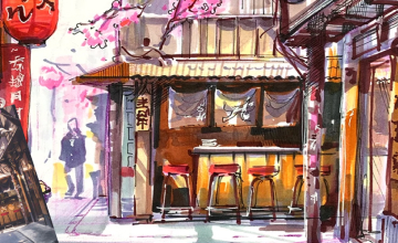 Весенний азиатский квартал