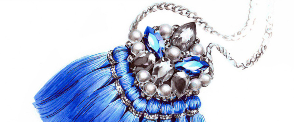 Синее ожерелье