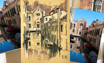 КАНАЛЫ ВЕНЕЦИИ. Крафт, маркеры