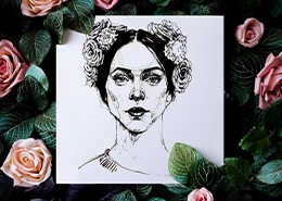 Девушка в веночке