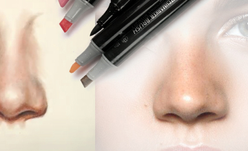 Учимся рисовать нос